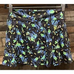 Women’s DONA JO Black Floral Tennis Golf Pickleball Skort Size 2 L * C8